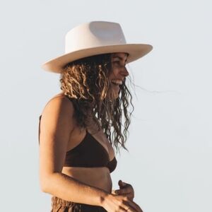 WILL + BEAR Hat Co. Cooper Bone Fedora Size Medium New $112